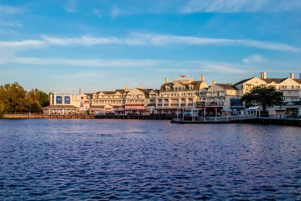 Orlando Florida December 2019 Färgglada Dockside Solnedgången Bakgrund Vid Sjön — Stockfoto