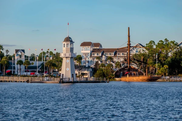 Orlando Florida December 2019 Fyrar Och Färgglada Resort Villor Vid — Stockfoto
