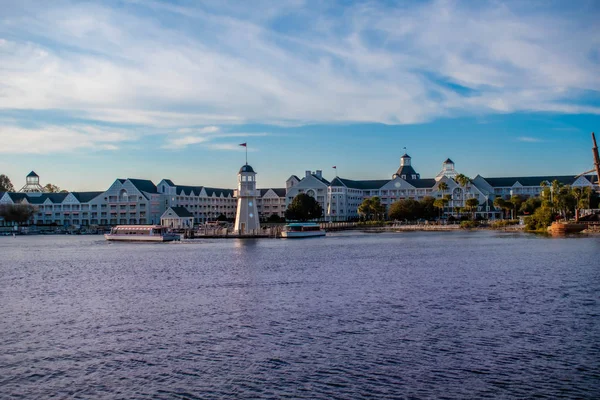 Orlando Florida December 2019 Panoramic View Lighthouse Taxiboat Resort Villas — 스톡 사진