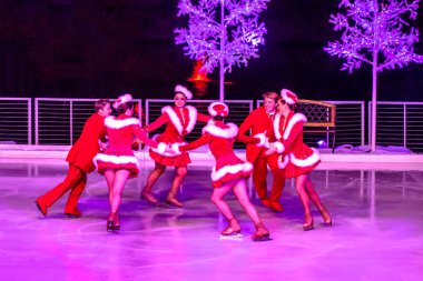 Orlando, Florida. December 21, 2019 Winter Wonderland on Ice at Seaworld's Christmas Celebration (16).