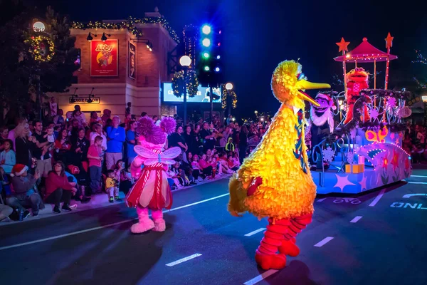 Orlando Floride Décembre 2019 Abby Caddabby Big Bird Défilé Noël — Photo