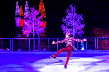 Orlando, Florida. December 21, 2019 Winter Wonderland on Ice at Seaworld's Christmas Celebration (25)