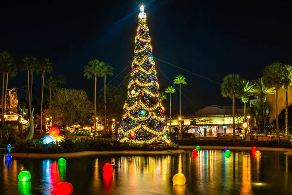 Orlando Florida Gennaio 2020 Veduta Panoramica Dell Albero Natale Agli — Foto Stock