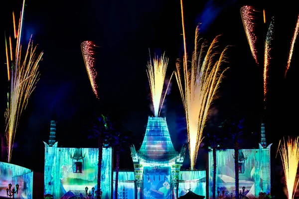 Orlando Florida January 2020 Jingle Bell Jingle Bum Spectacular Fireworks — Stock Photo, Image