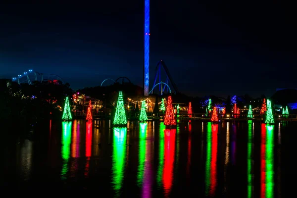 Orlando Florida Diciembre 2019 Mar Los Árboles Navidad Seaworld —  Fotos de Stock