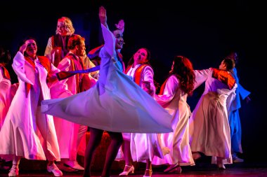 Orlando, Florida. December 30, 2019. O Wondrous Night Show is a greatest story with carols, puppets and live animals.at Seaworld (179).