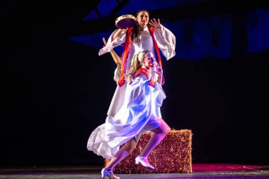 Orlando, Florida. December 30, 2019. O Wondrous Night Show is a greatest story with carols, puppets and live animals.at Seaworld (186)