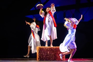 Orlando, Florida. December 30, 2019. O Wondrous Night Show is a greatest story with carols, puppets and live animals.at Seaworld (187)