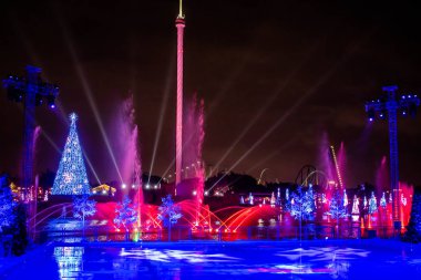 Orlando, Florida. 30 Aralık 2019. Deniz Dünyası 'nda Buz Üstünde Kış Harikalar Diyarı (199)