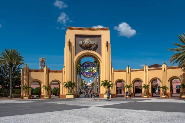 Orlando Florida March 2020 Panoramic View Main Entrance Arch Universal — Stock Photo, Image