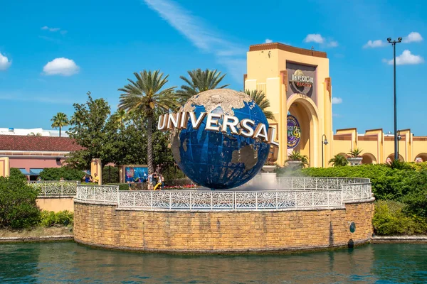 Orlando Florida März 2020 Panoramablick Auf Weltsphäre Und Haupteingangsbogen Den — Stockfoto