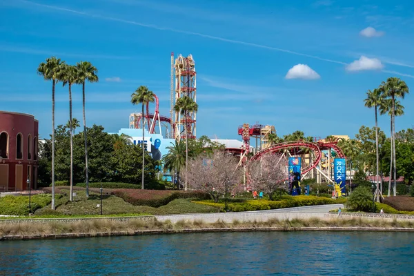 Orlando Floride Mars 2020 Vue Panoramique Des Montagnes Russes Hollywood — Photo