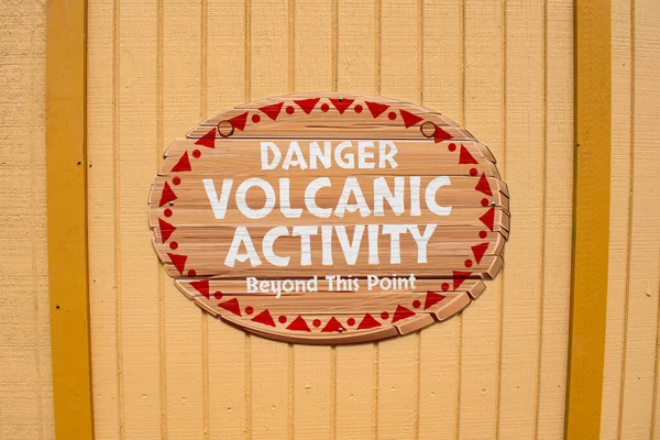Orlando Floride Mars 2020 Danger Volcan Panneau Activité Volcano Bay — Photo