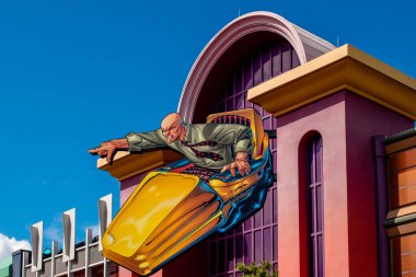 Orlando, Florida. Mart 02, 2019. Evrensel Macera Adaları 'ndaki Kızıl Kafatası kötü adamının üst görüntüsü (89))