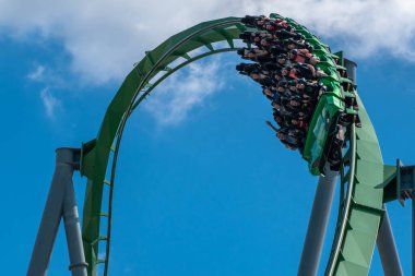 Orlando, Florida. 15 Mart 2019. İnsanlar, Universals Adaları 'ndaki 