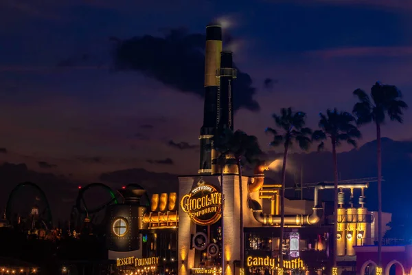 Orlando Florida Februar 2020 Teilansicht Des Restaurants Chocolate Emporium Universals — Stockfoto