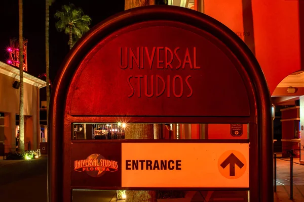 Orlando Florida Febrero 2020 Cartel Entrada Universal Studios Universals Citywalk — Foto de Stock