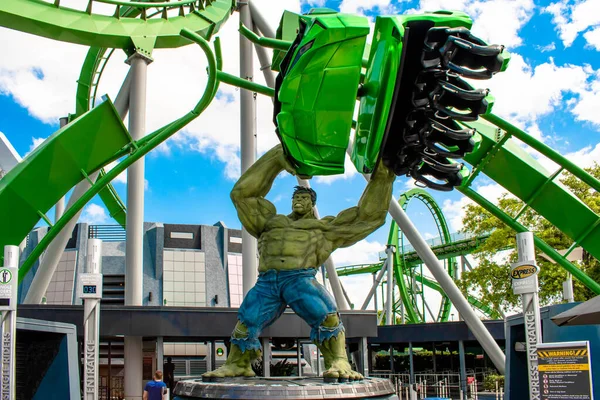 Orlando Florida März 2019 Der Unglaubliche Hulk Coaster Auf Den — Stockfoto