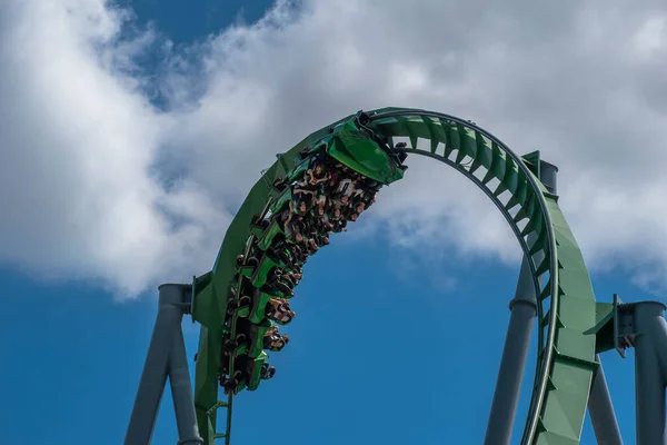 Orlando Florida März 2019 Die Unglaubliche Achterbahn Des Hulk Bei — Stockfoto