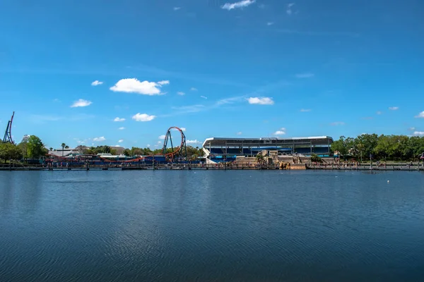 Orlando Florida March 2020 Panoramic View Ice Breake Rollercoaster Bayside — Stock Photo, Image