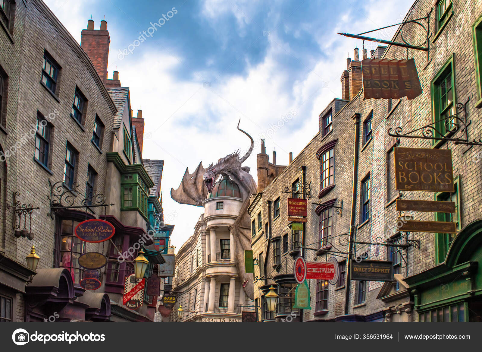 Harry Potter Gringotts Dragon Editorial Stock Photo - Image of