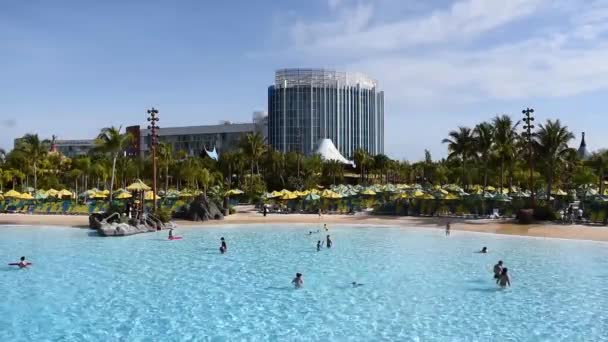 Orlando Florida Března2020 Panoramatický Výhled Cabana Bay Hotel Waturi Beach — Stock video