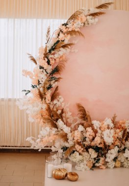 Düğünde sonbahar dekoru