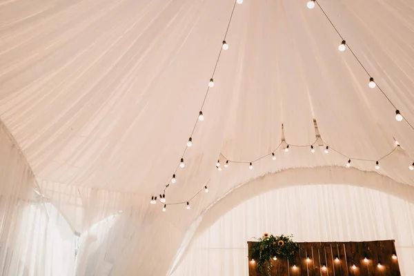 Wedding Decor Lights — Stock Photo, Image