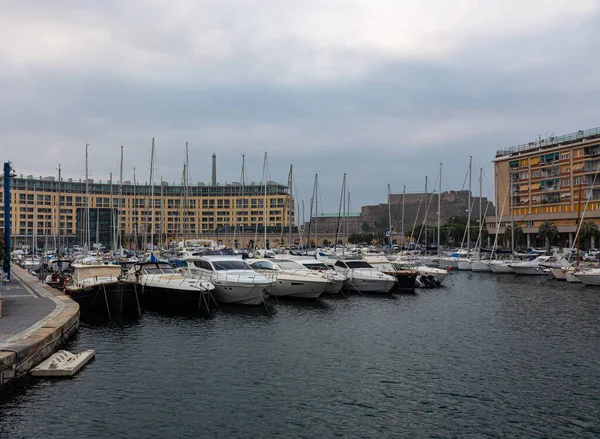 Tante Imbarcazioni Diporto Nel Porto Savona — Foto Stock