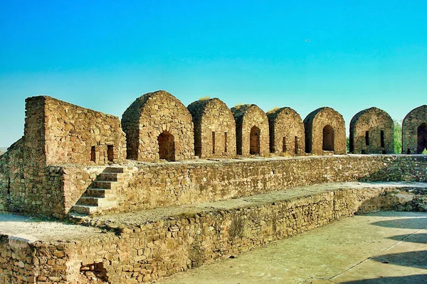 Άποψη του Rohtas Fort με Blue Sky - 16th Century Fortress Jehlum, Πακιστάν — Φωτογραφία Αρχείου