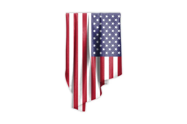 Estados Unidos América Bandeira Com Uma Bela Textura Seda Brilhante — Fotografia de Stock