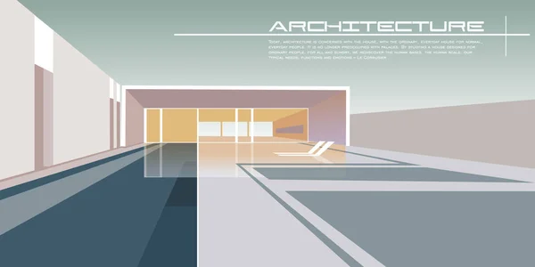 Modèle de fond d'architecture — Image vectorielle