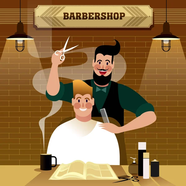 Barbería — Archivo Imágenes Vectoriales