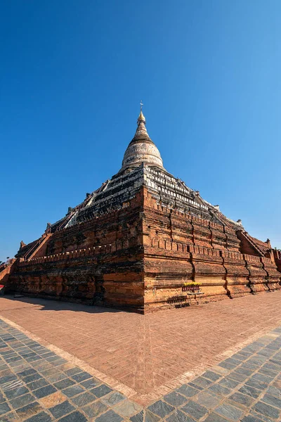 Shwesandaw Pagoda Vid Soluppgången Den Arkeologiska Zonen Bagan Myanmar Bagan — Stockfoto