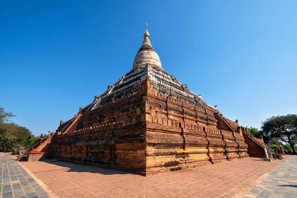 Shwesandaw Pagoda Amanecer Zona Arqueológica Bagan Myanmar Bagan Una Ciudad — Foto de Stock