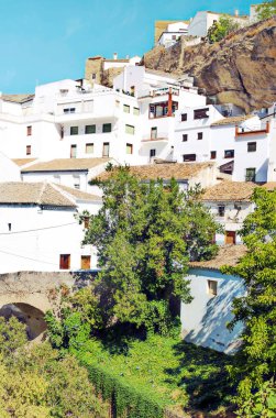 Setenil de las Bodegas vellage in Andalusia clipart