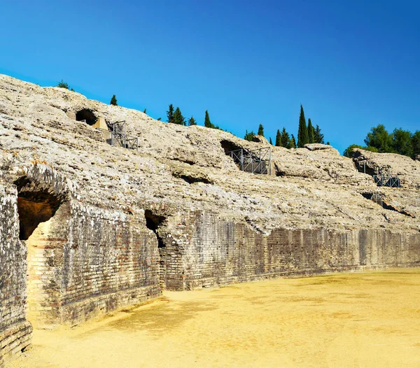 Ruinas Romanas Itálica Andalucía Día Soleado Sur España —  Fotos de Stock