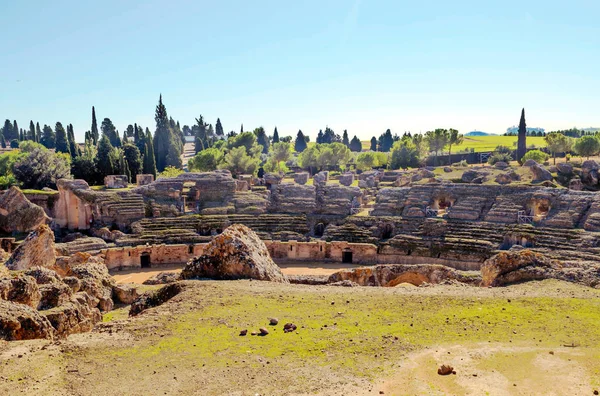 Ruinas Romanas Itálica Andalucía Día Soleado Sur España —  Fotos de Stock