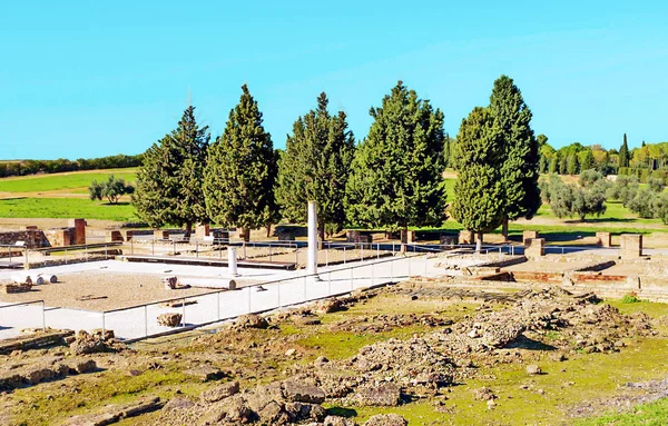 Ruinas Romanas Itálica Andalucía Día Soleado Sur España —  Fotos de Stock