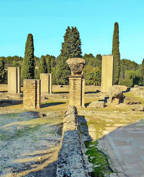 Ruinele Romane Ale Italicii Andaluzia Într Însorită Sudul Spaniei — Fotografie, imagine de stoc