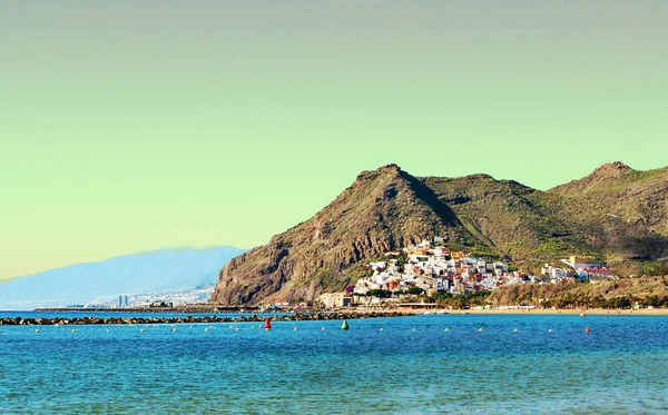 Playa Teresitas Tenerife Día Soleado — Foto de Stock