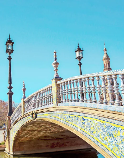 Plaza Van Spanje Sevilla Het Zuiden Van Spanje Het Een — Stockfoto