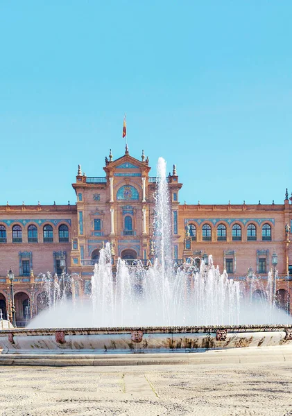 Plaza Van Spanje Sevilla Het Zuiden Van Spanje Het Een — Stockfoto