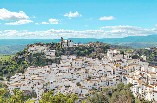 Casares in the mountains in Andalusia in the south of Spain