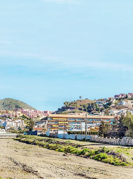 Vista Velez Málaga Praia Dia Ensolarado — Fotografia de Stock