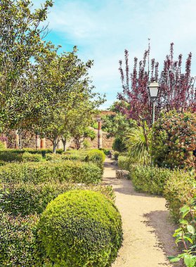 Güneşli bir günde Extremadura Bahçesi