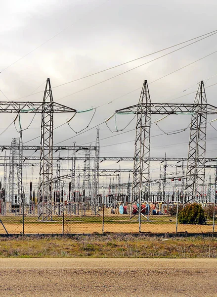 Bulutlu Bir Günde Valladolid Merkezi Elektrik — Stok fotoğraf