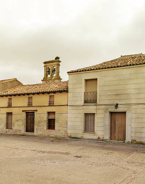 Calle Ciudad Valladolid Norte España Día Nublado Pueblo Medieval —  Fotos de Stock