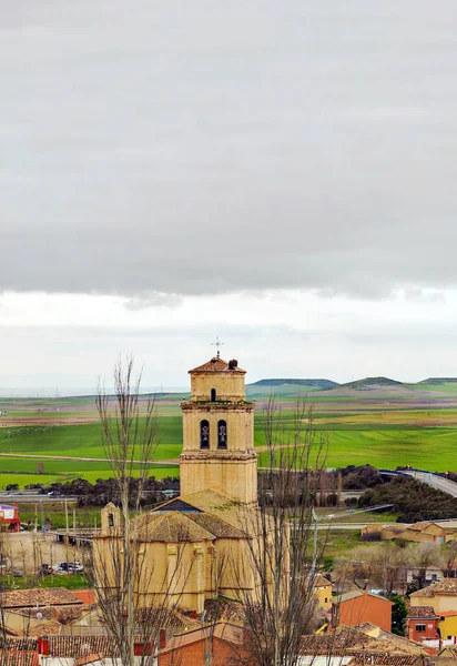 Eglise Ruines Mota Del Marques Par Une Journée Nuageuse — Photo