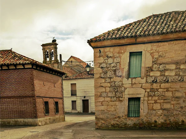 Street Town Valladolid North Spain Cloudy Day Its Medieval Village — Stock fotografie